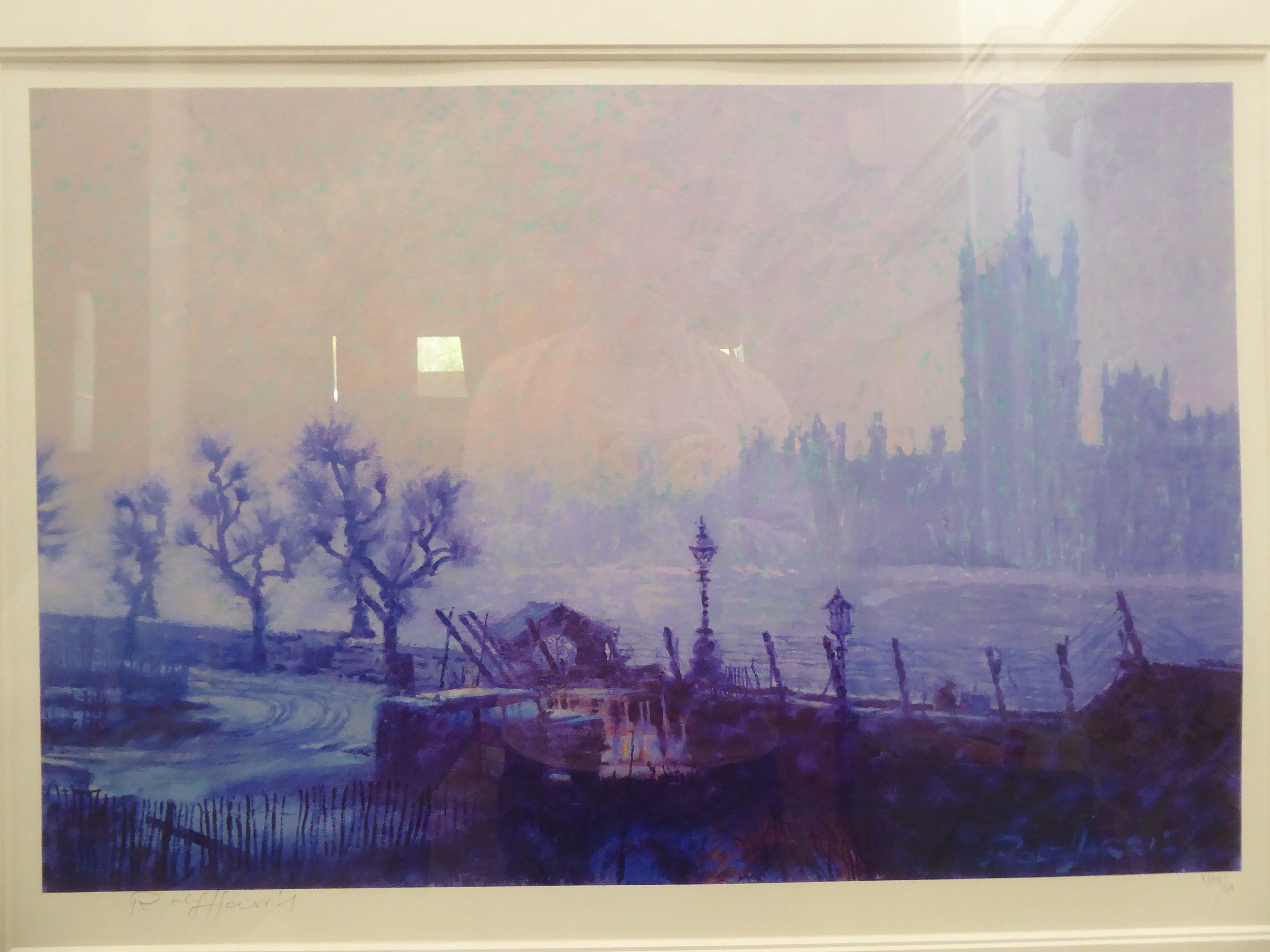 After Rolf Harris - a river scene  Limited Edition print 13/69  13" x 27"  framed - Image 2 of 5