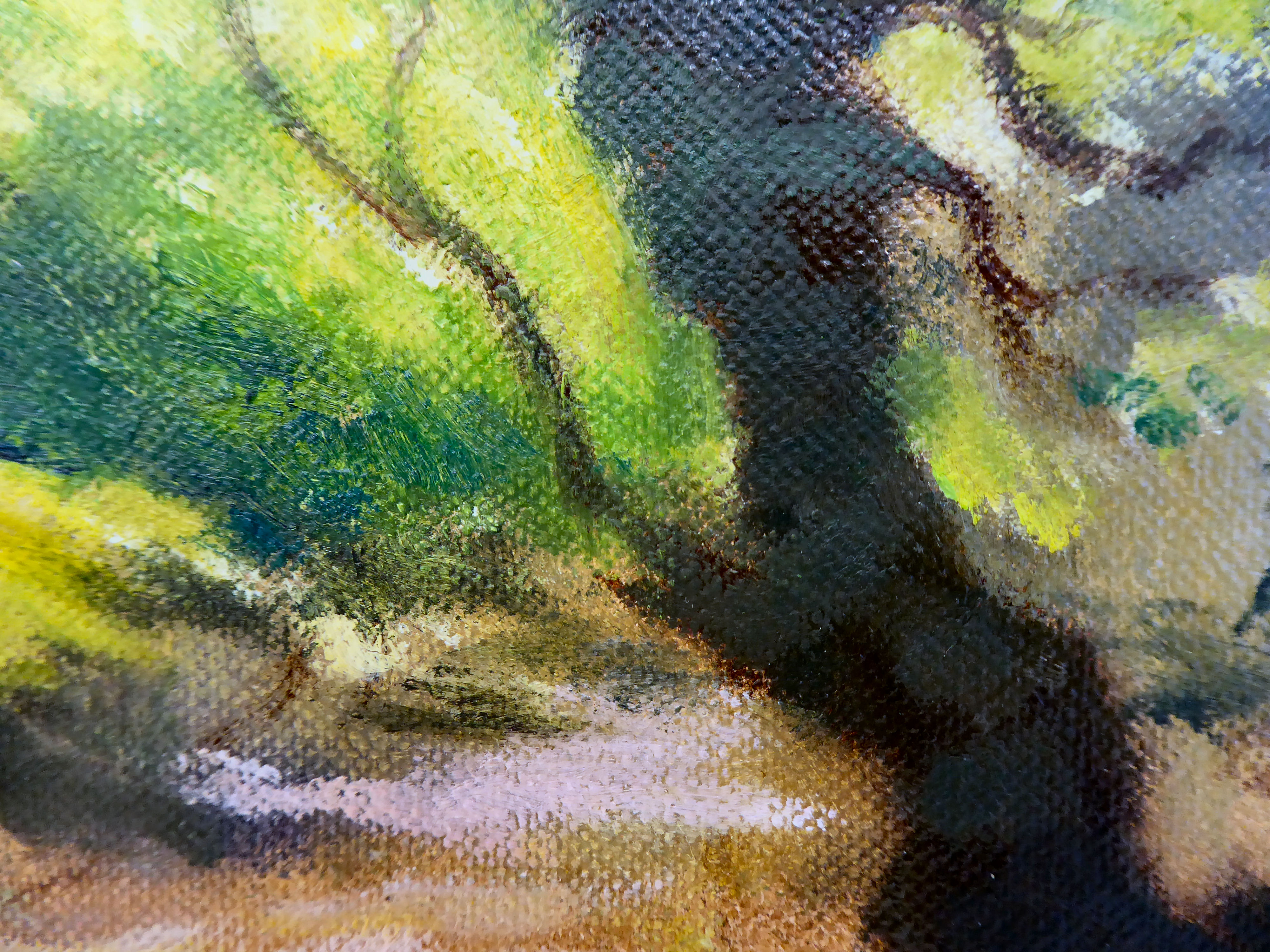 Denis Pannett - 'Sunlight in the Woods'  oil on canvas  bears a signature & label verso  12" x - Image 2 of 4