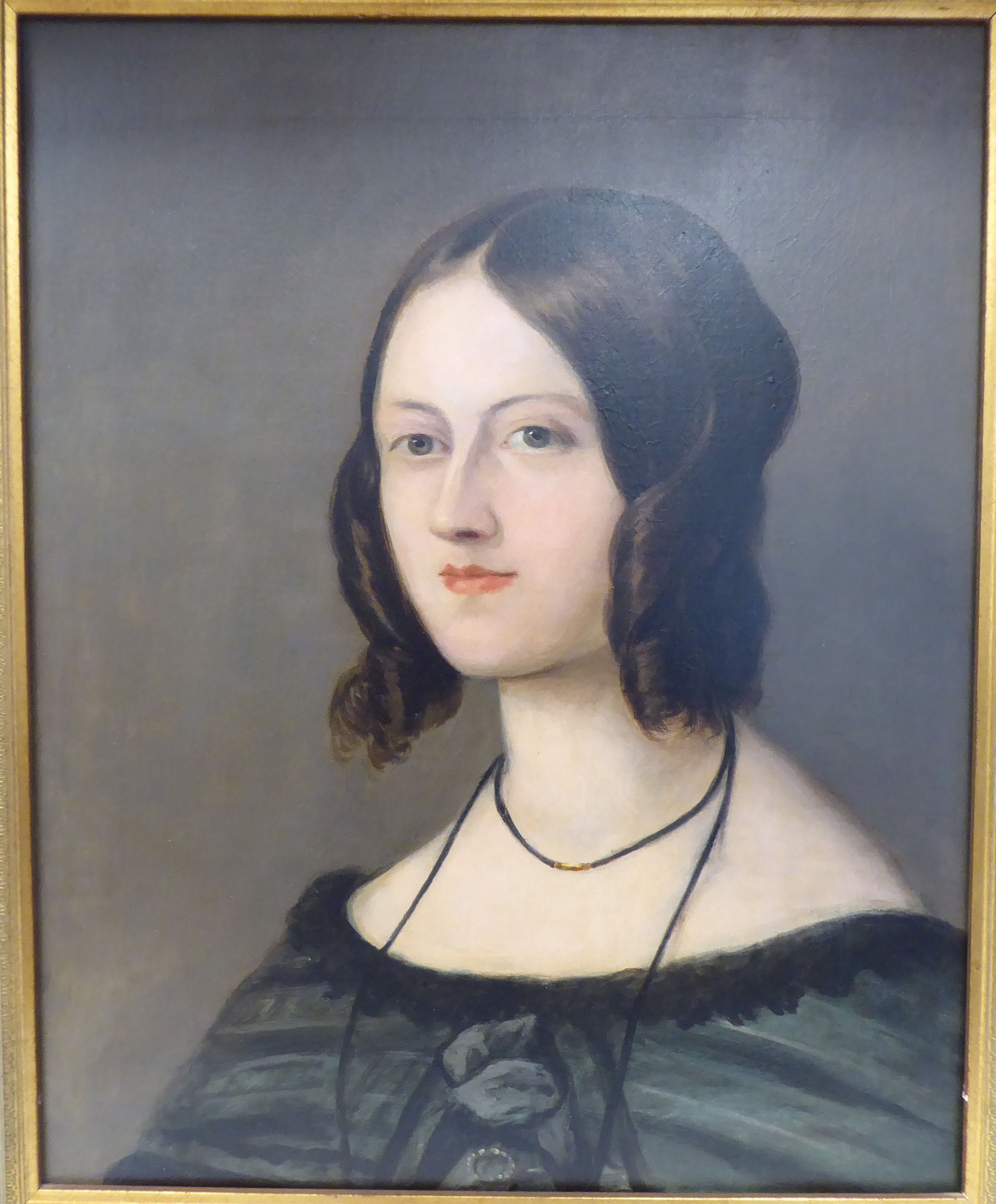 Early/mid 19thC British School - a head and shoulders portrait, a young woman, wearing her hair in - Image 2 of 4