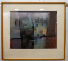 David Blackburn - 'Black Cliff'  pastel  bears a signature, dated 1994 with gallery label verso  20"