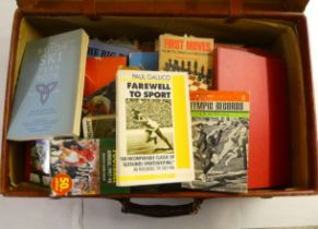 Philately, football and other sporting ephemera: to include 1960s gift books and annuals