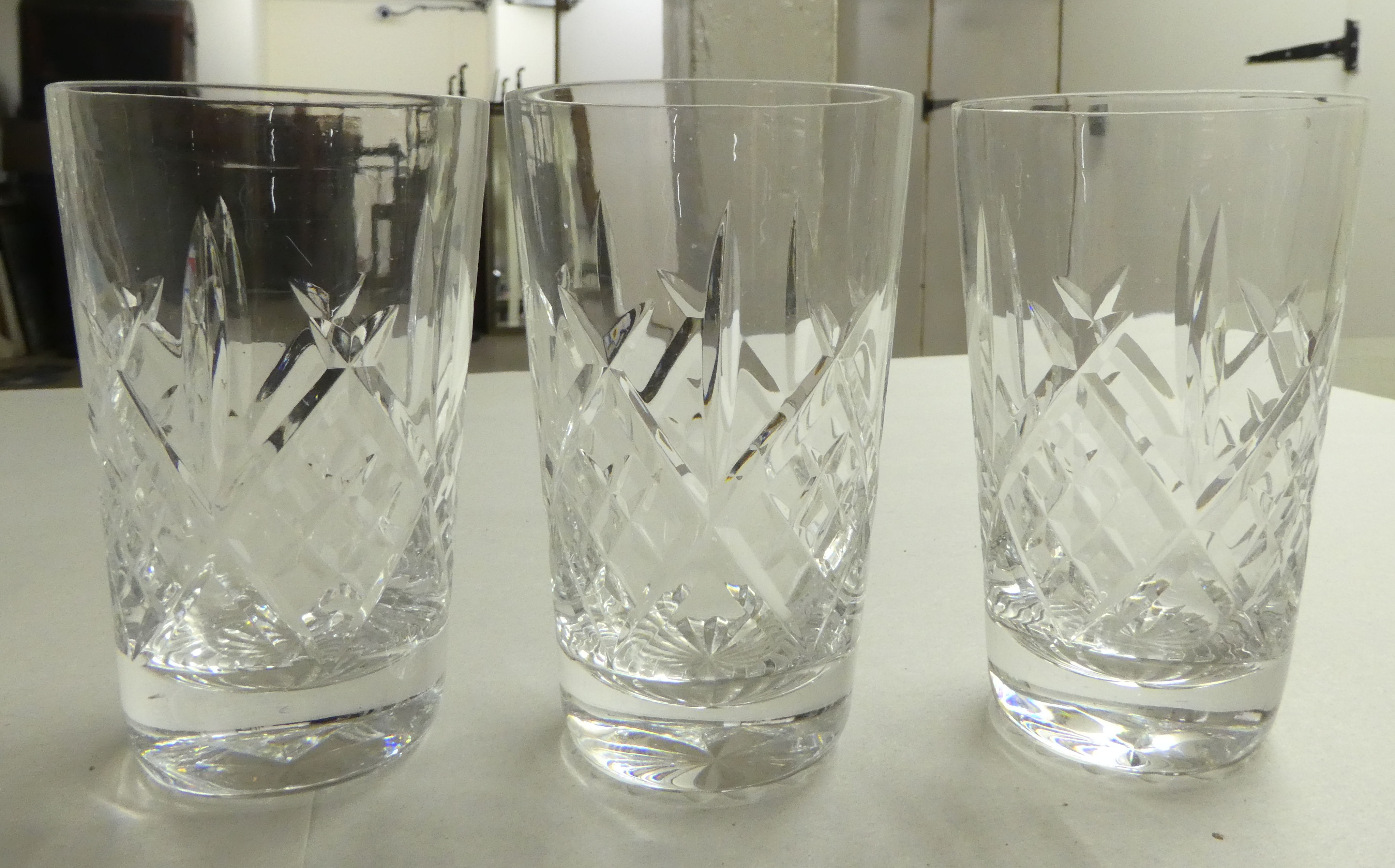 Mainly Waterford crystal drinking glasses: to include three different sized pedestal wines - Image 3 of 7