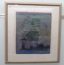 After Roger Cecil - 'Ladder Image'  pastel  bears a gallery label verso  20" x 17"  framed