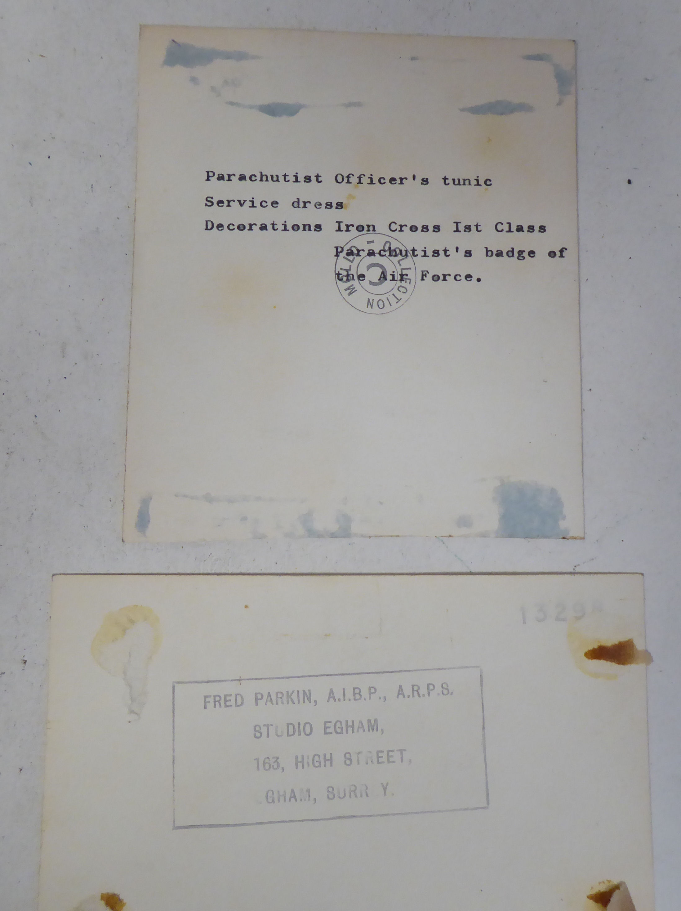 A German World War II era SS flag; and an album of miscellaneous German military orders/documents ( - Image 8 of 9