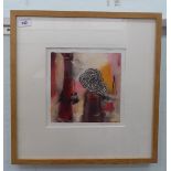 Jenny Franklin - 'Fossil Between (Australia)'  watercolour  bears a pencil signature & label