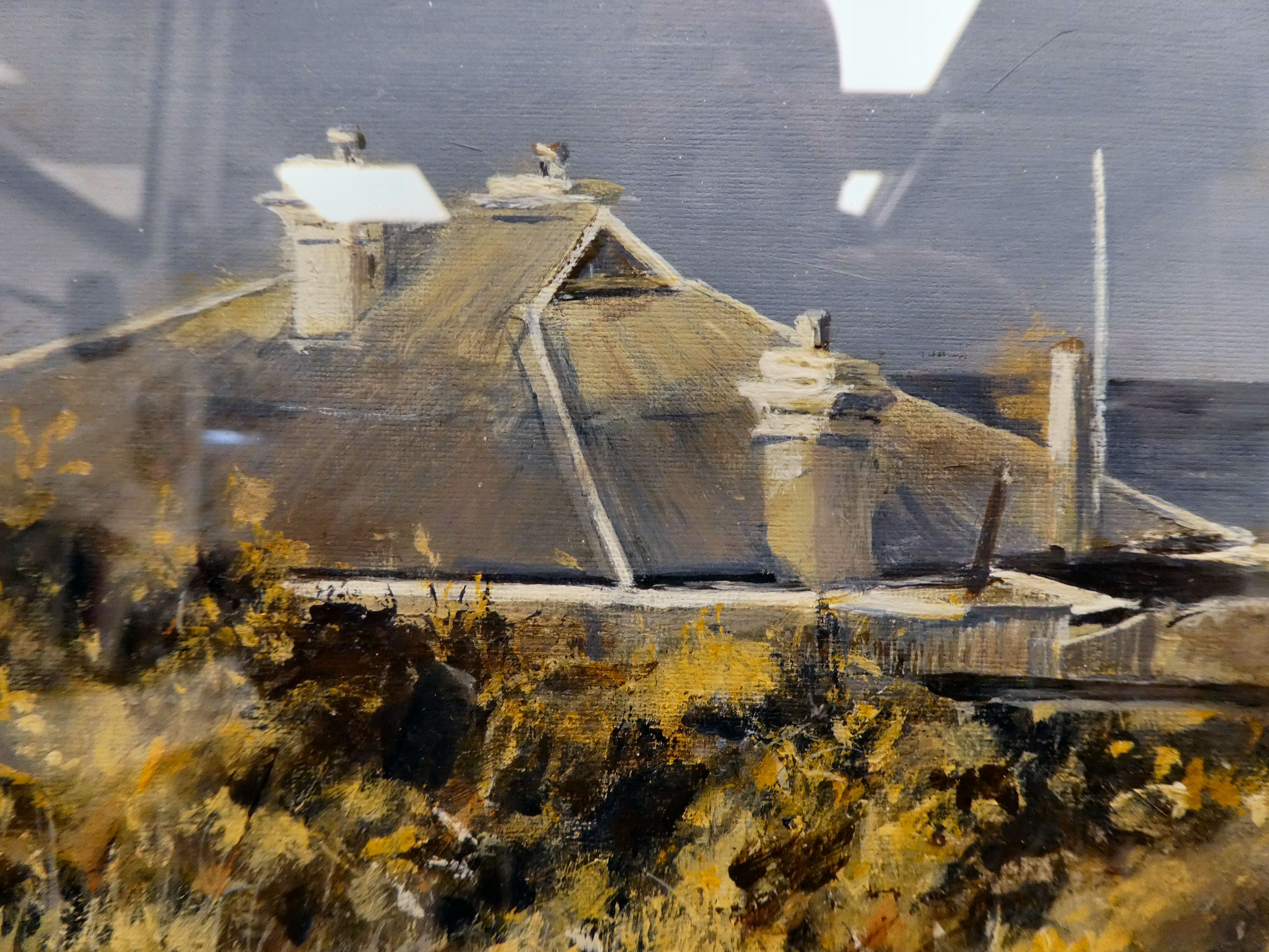 Richards Reynolds Ward - 'House by the Coast'  mixed media on board  bears a Waterhouse & Dodd, - Bild 2 aus 4