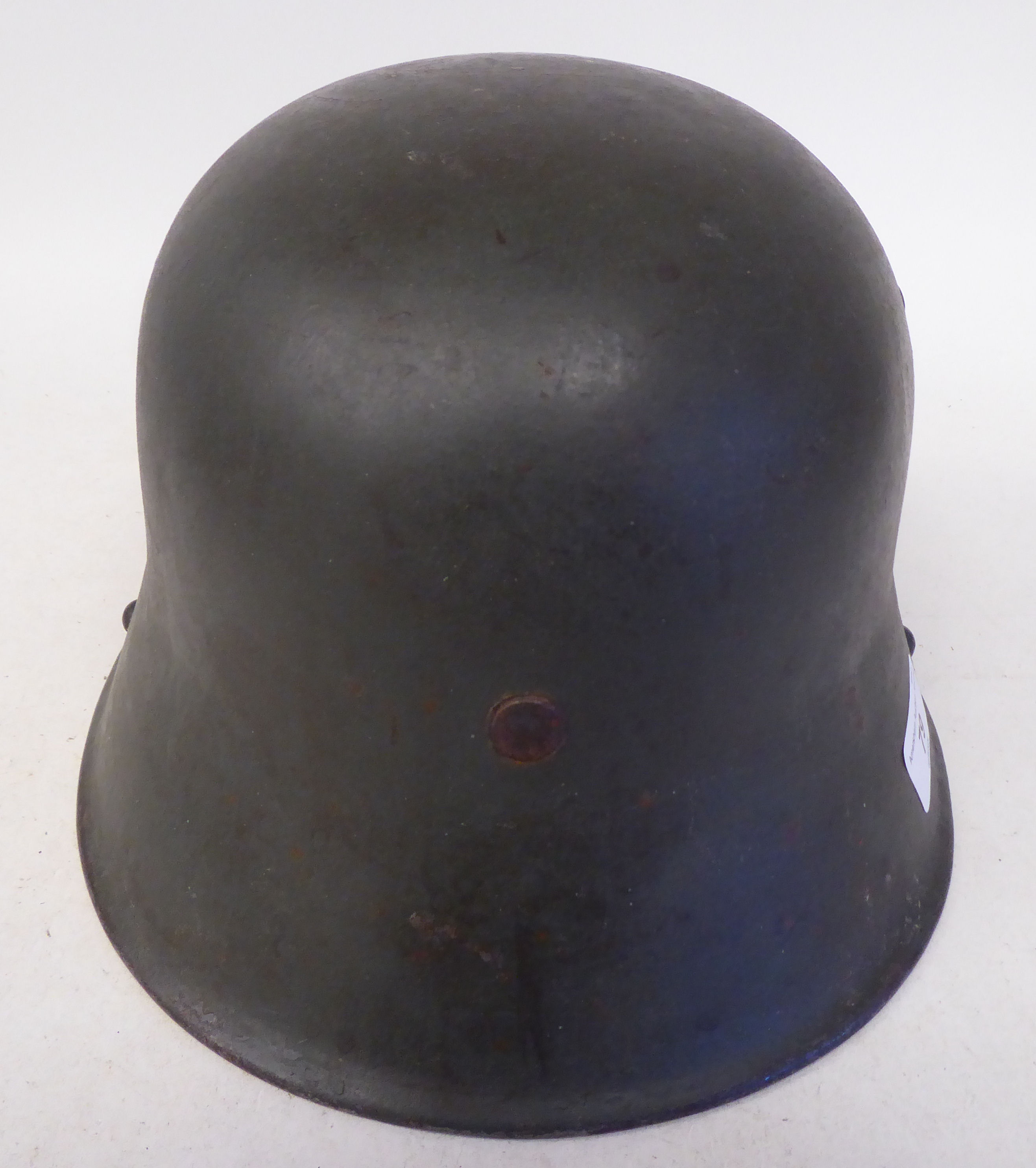 A German Great War military, steel helmet used by the SS in World War II with a hide liner and two - Image 3 of 4