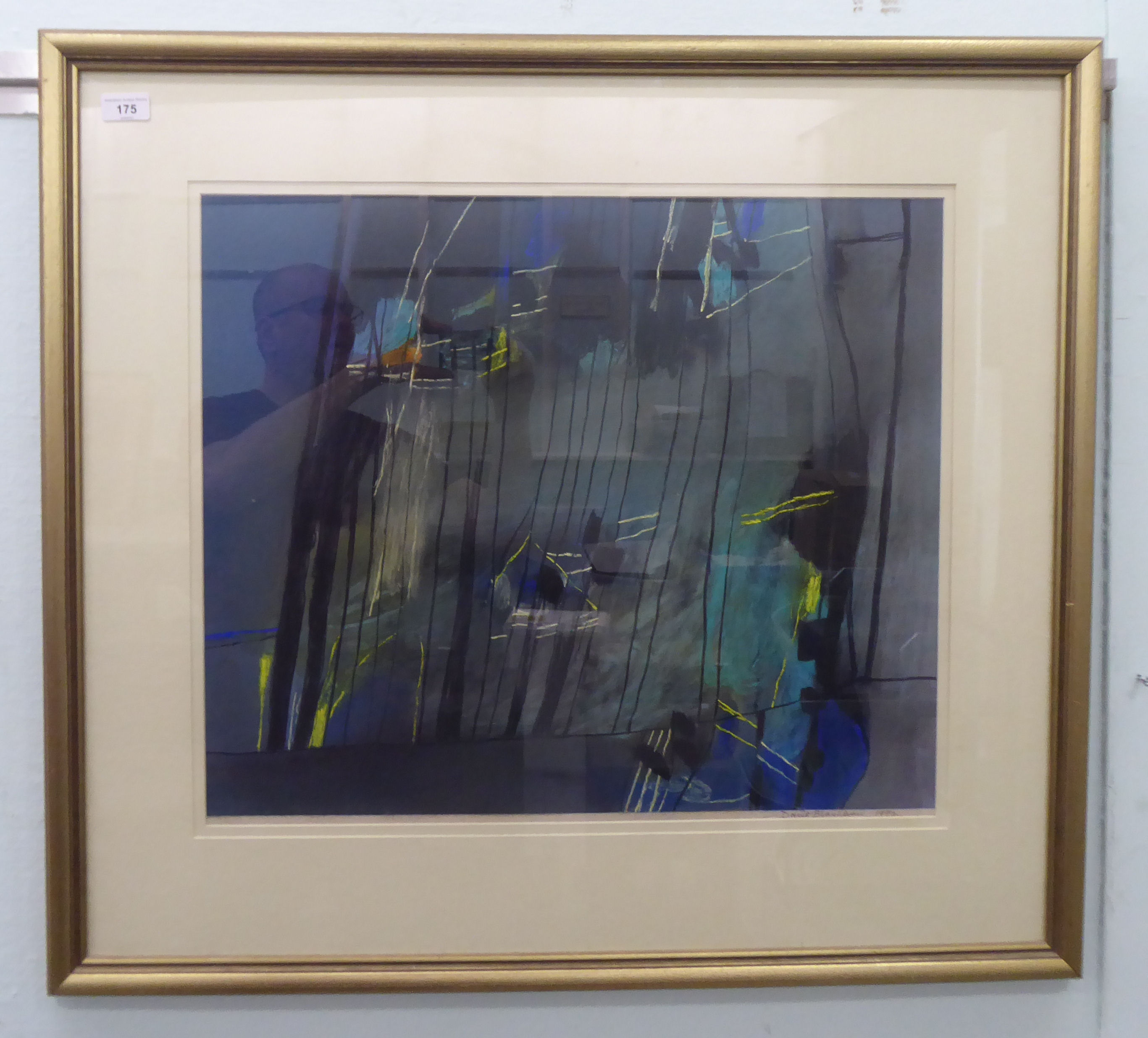 David Blackburn - 'Green Forest Twilight'  mixed media  bears a signature & dated 1992  20" x 23"