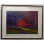 David Leverett - 'Light of the Land'  acrylic  bears a pencil title, signature & dated '89 with a