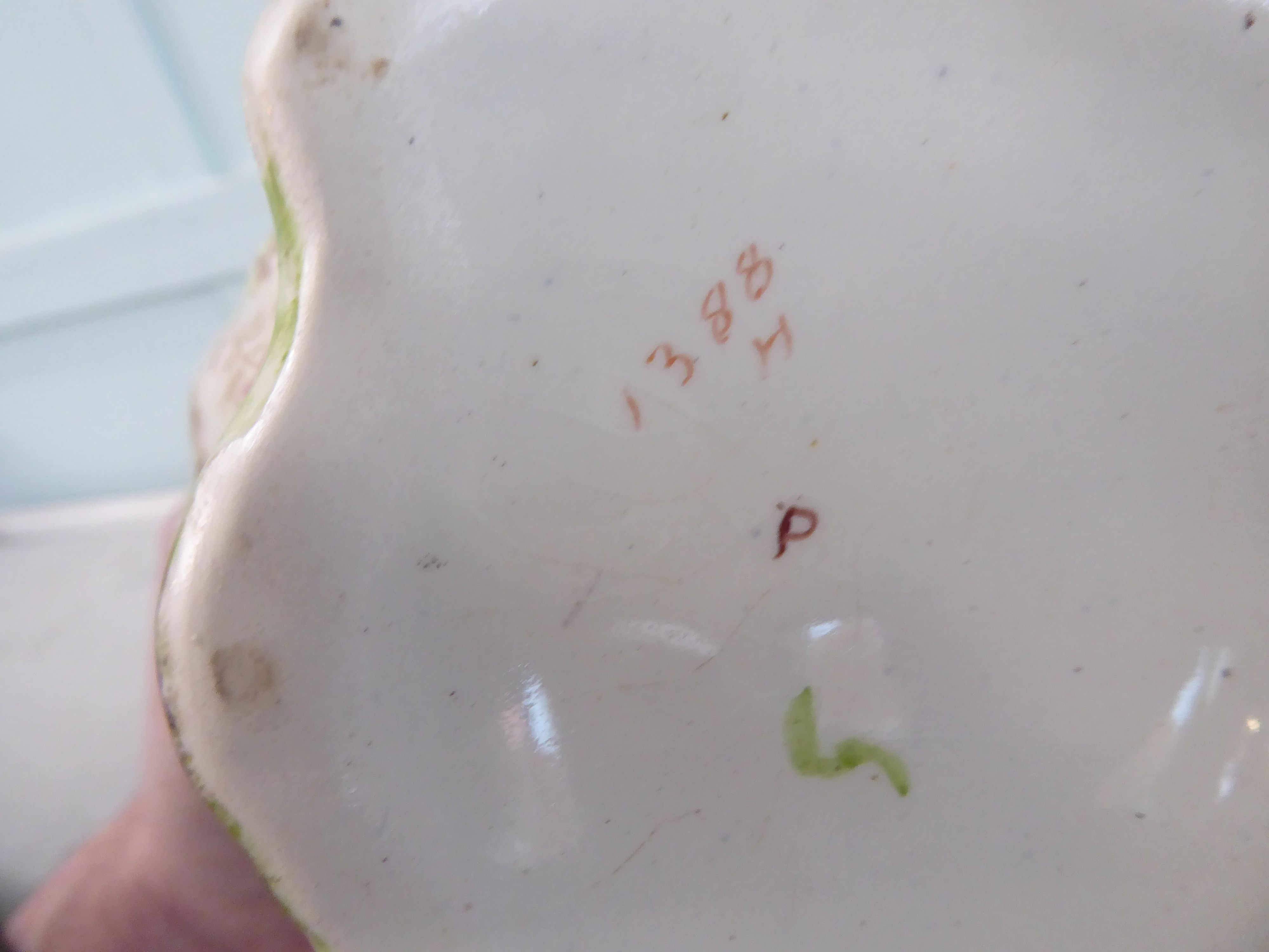 Ceramics: to include a late 19thC German porcelain plate, decorated with flora  9"dia - Image 7 of 7