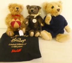 Steiff Teddy bears: to include 'James'  Limited Edition 664/1500 for Hamleys  10.5"h