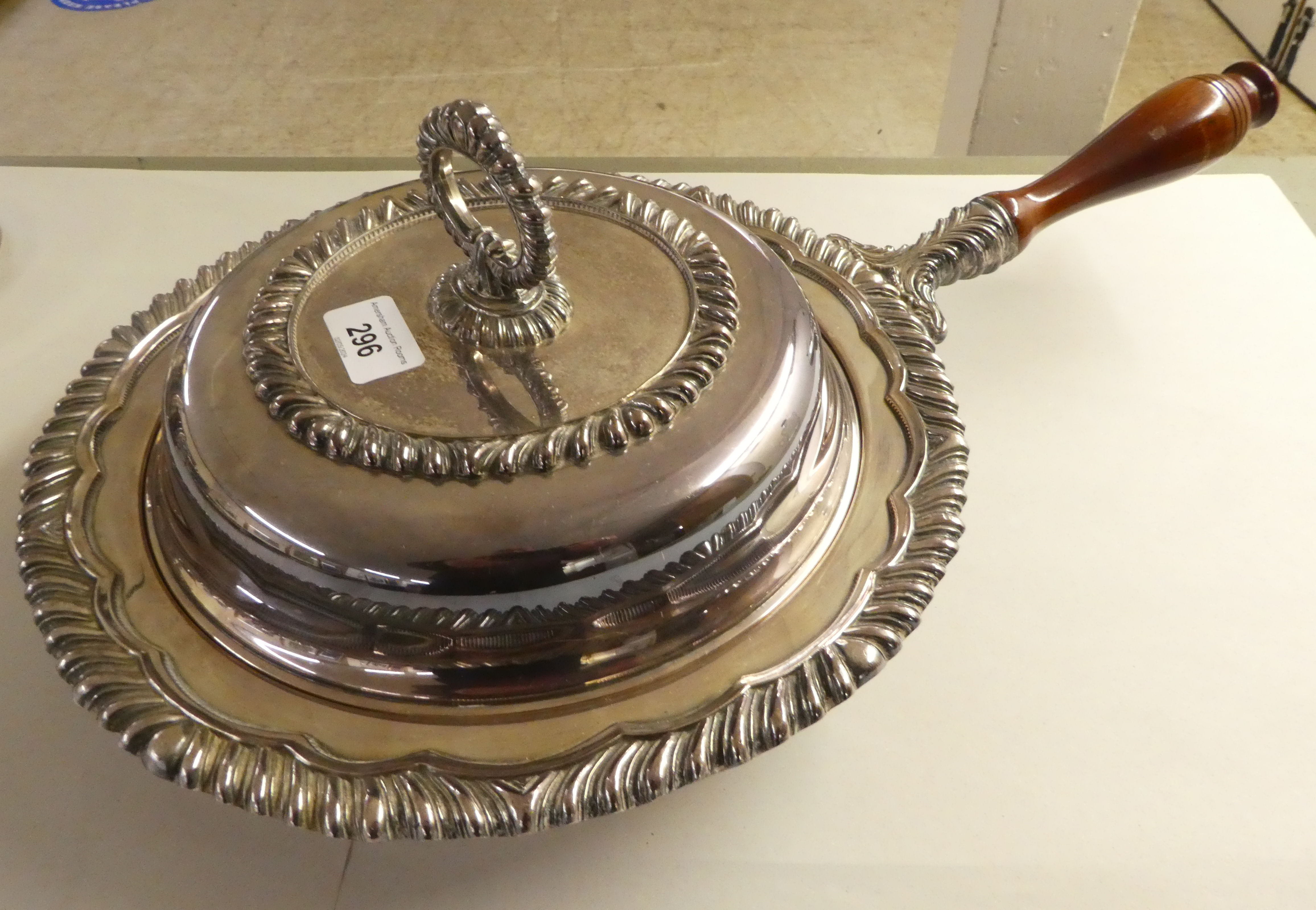 Silver plated tableware: to include a pair of twin handled bottle coasters  7"h - Image 10 of 10