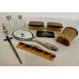 Silver collectables: to include an Art Nouveau silver crumb brush  London 1900