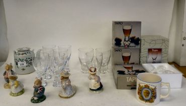 Ceramics and glassware: to include Iittala Tapio drinking glasses