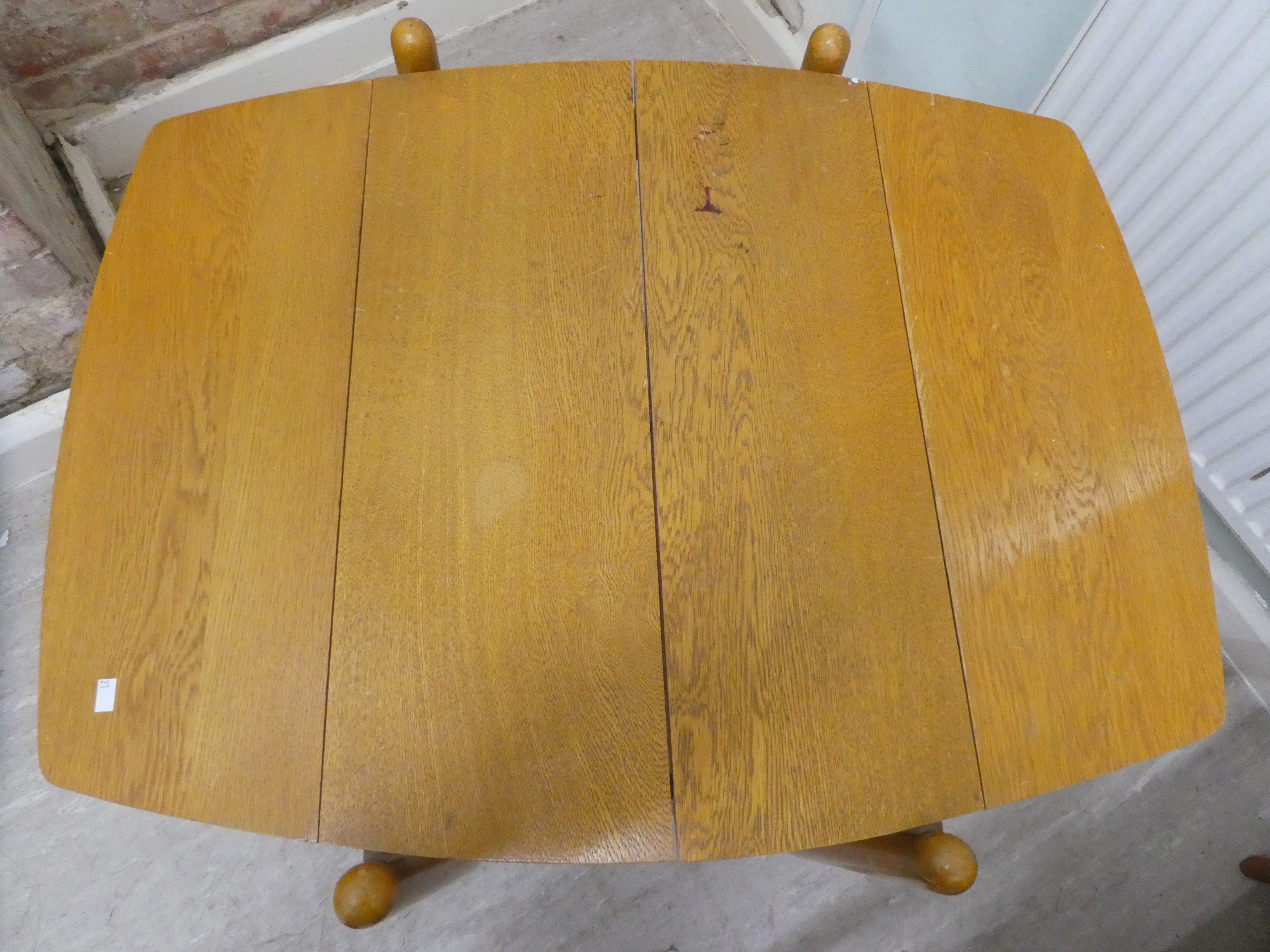 Mid 20thC furniture: to include a D-Scan teak framed dining chair with an upholstered back and seat, - Image 6 of 7