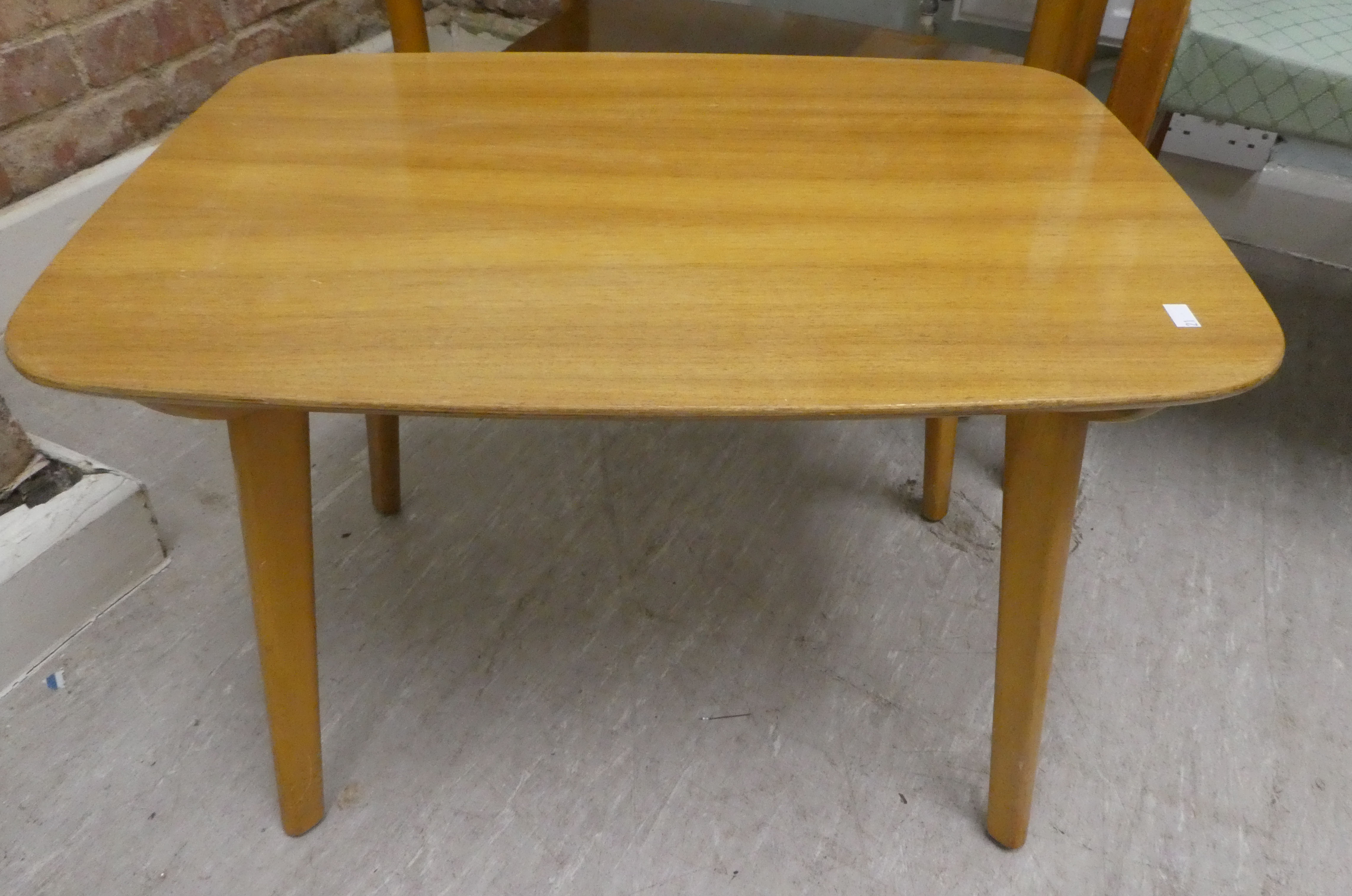 Mid 20thC furniture: to include a D-Scan teak framed dining chair with an upholstered back and seat, - Image 2 of 7