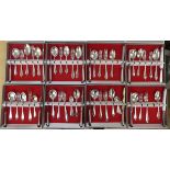 Boxed sets of Romney Plate cutlery and flatware