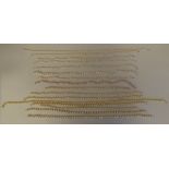 Single strand pearl necklaces