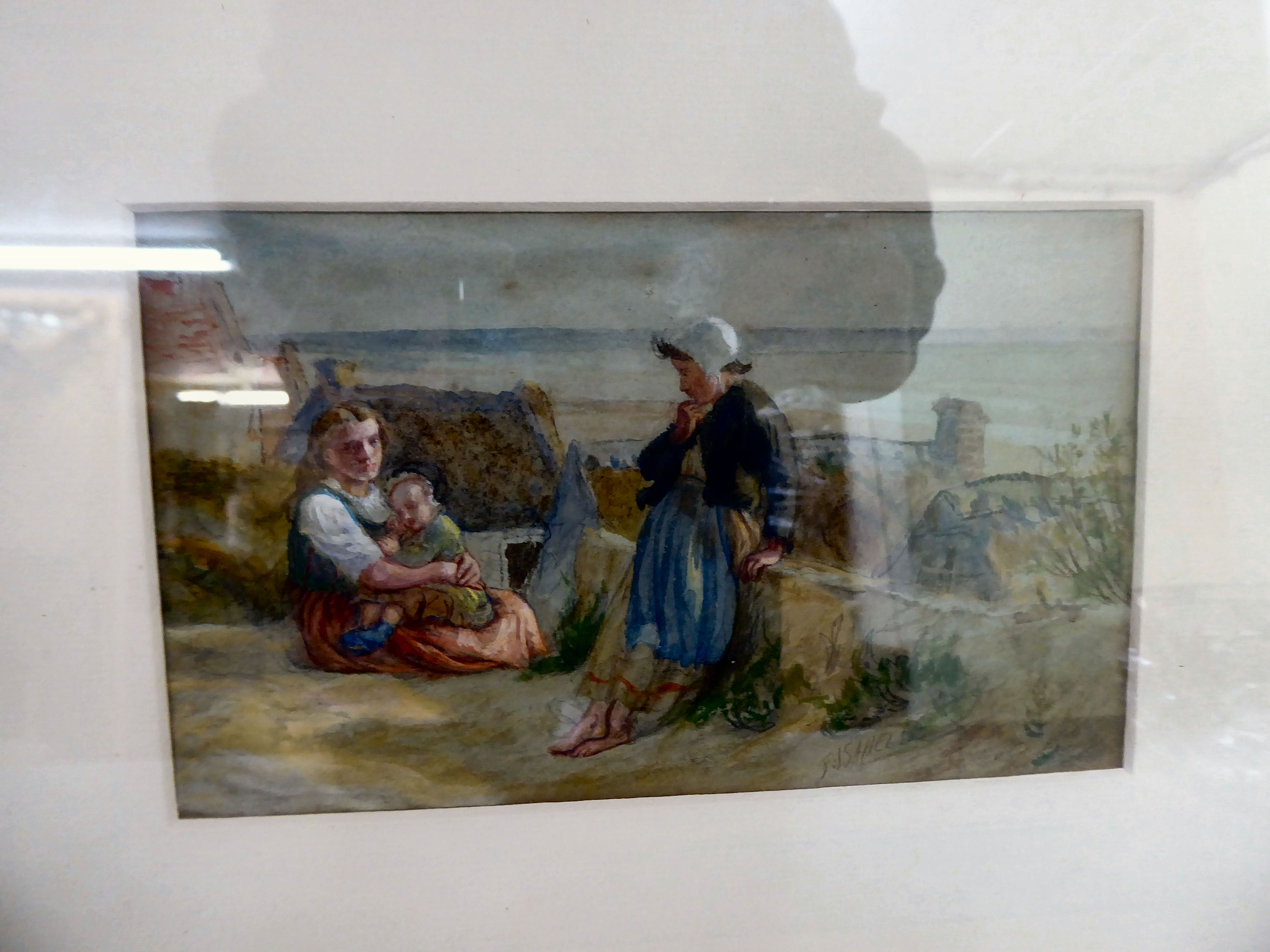 Four framed mid 19th-early 20thC watercolours  various subjects  one bears a signature  largest 7" x - Image 2 of 9