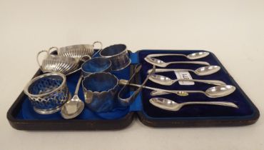 Silver flatware and tableware  mixed marks