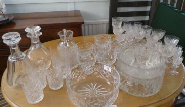 Glassware: to include fruit bowls  largest 8"dia; and pedestal wines