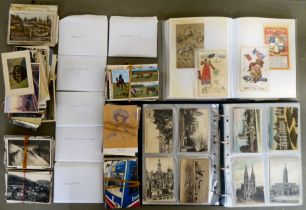 Uncollated variously themed postcards