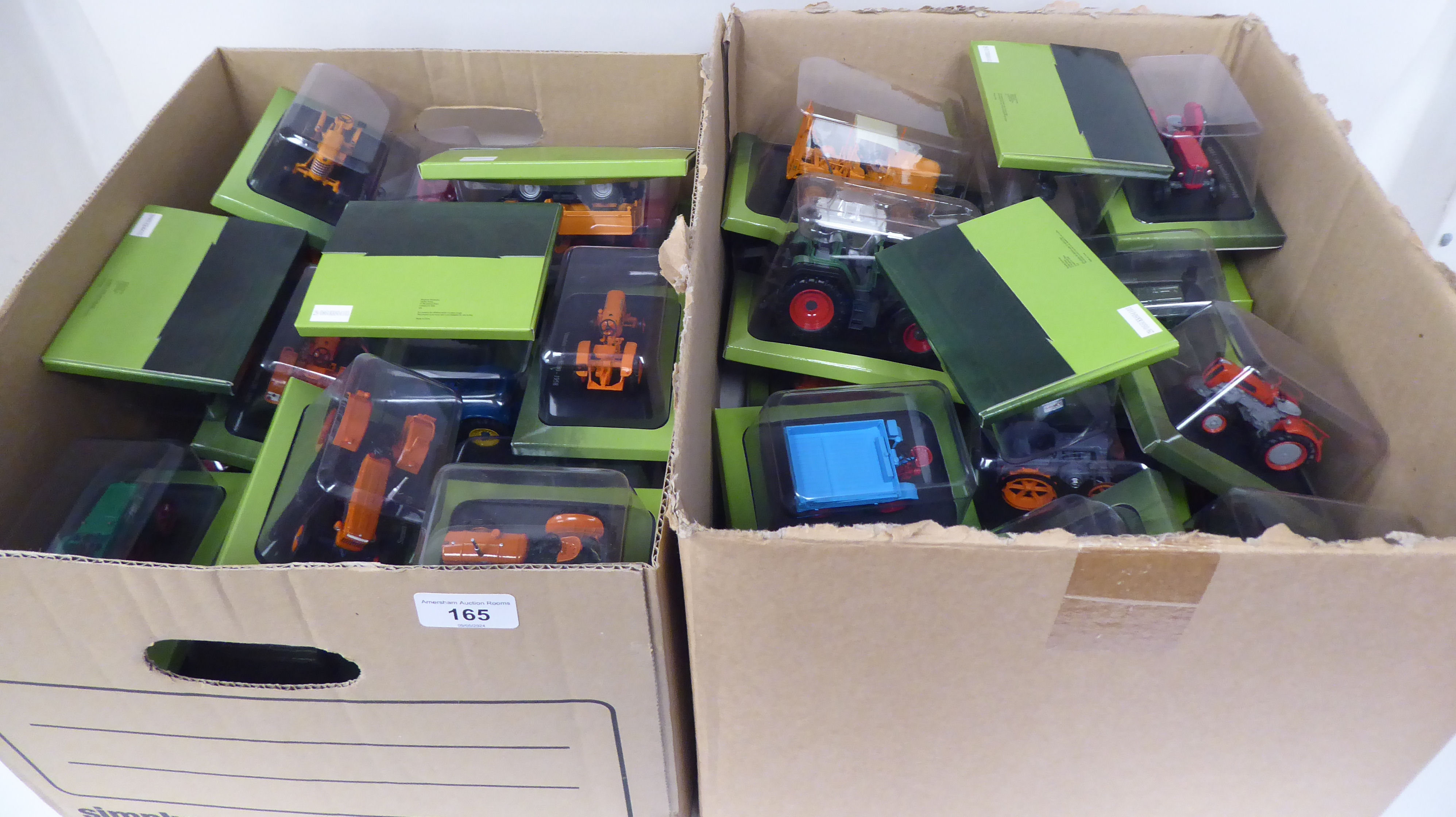 Diecast model agricultural vehicles: to include a tractor  boxed