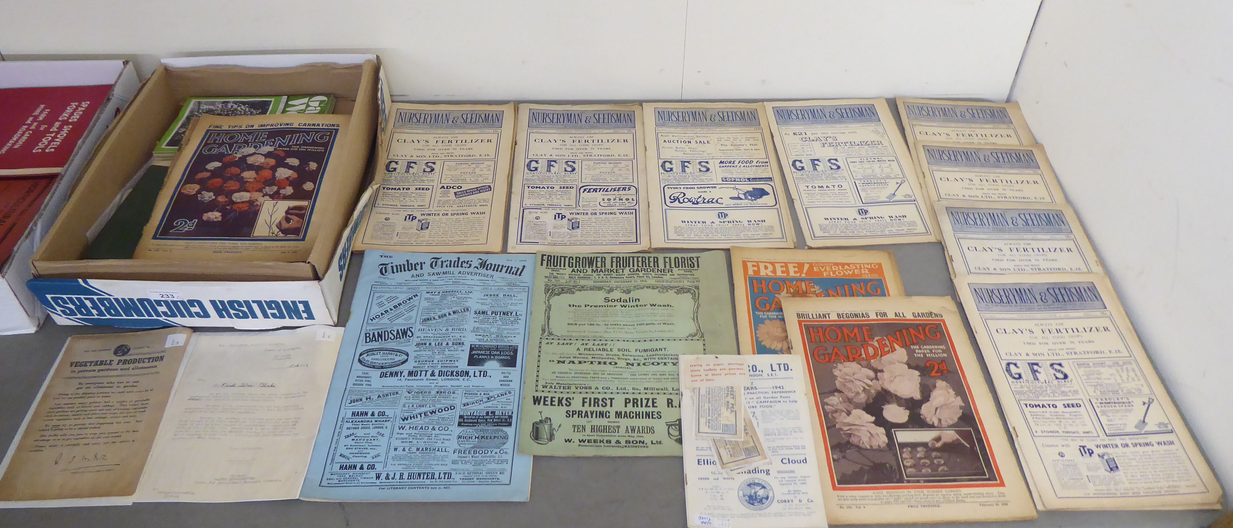 Mainly early/mid 20thC horticultural and other ephemera - Image 3 of 4