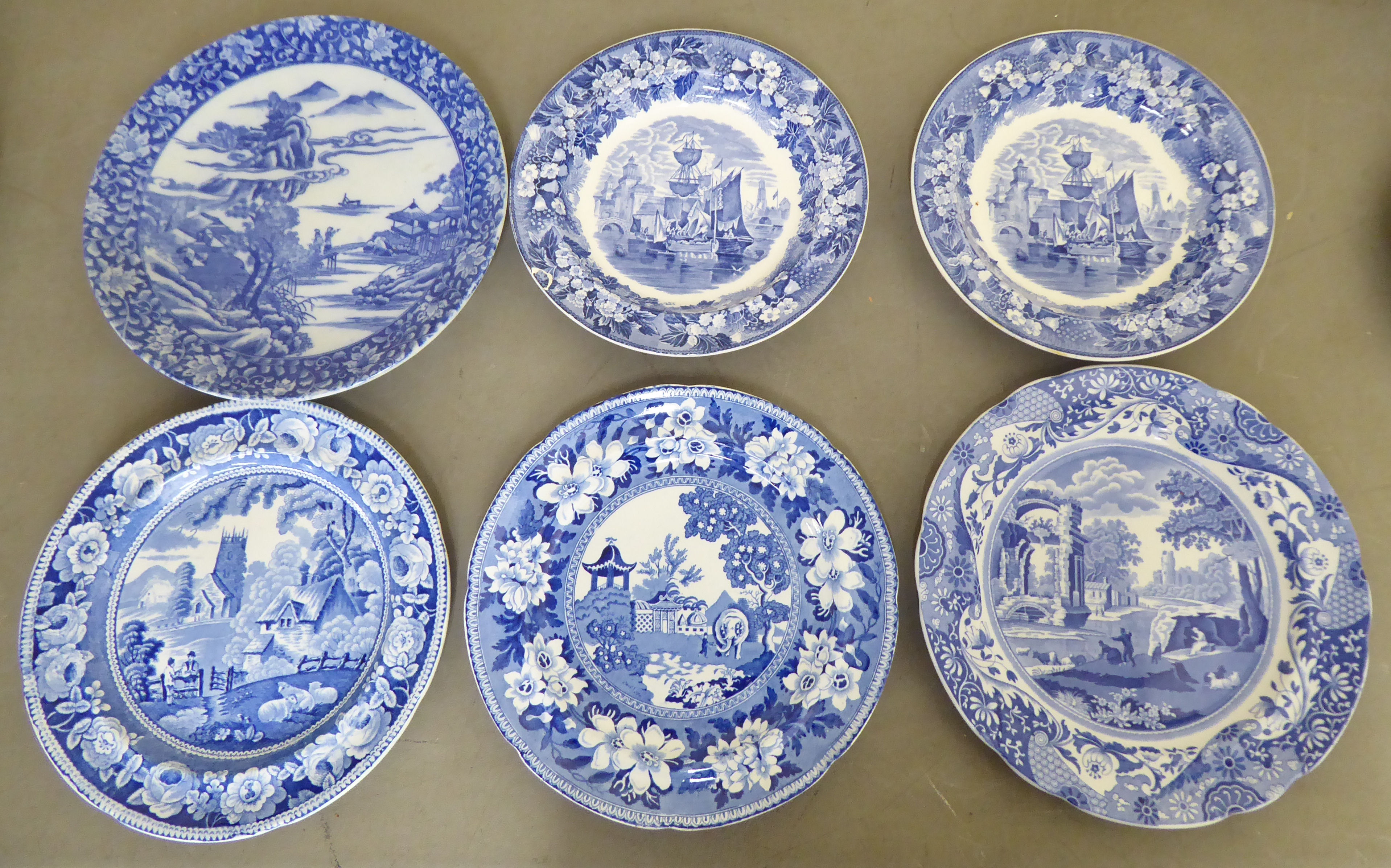 Ceramics: to include an early 19thC stone china plate, decorated with flora  7"dia - Image 8 of 12