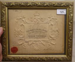 A Victorian invitation to admit two to 'The Guildhall of the City of London on Lord Mayors Day, 9