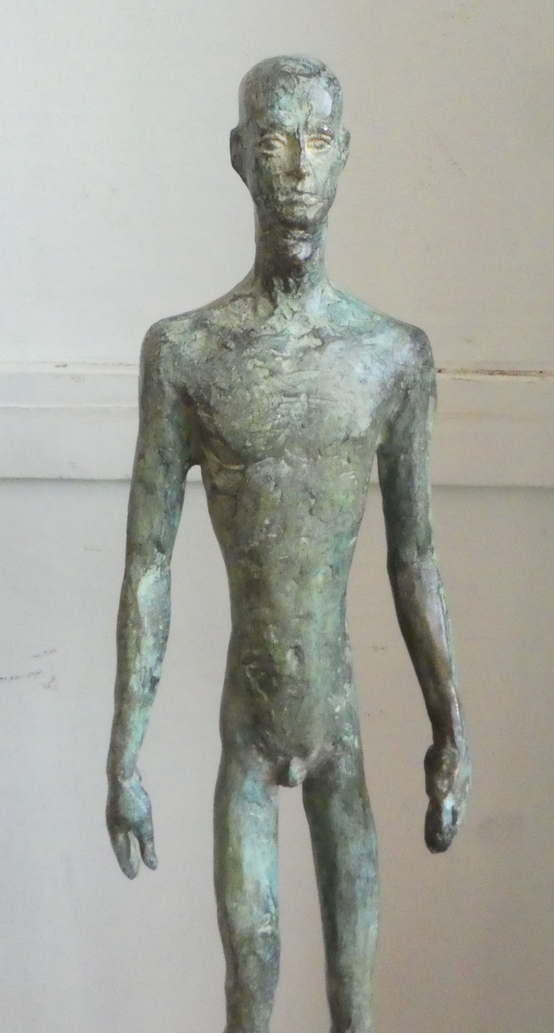 In the manner of Salvatore Dali 'Reflections' a cast bronze statue, on a plinth  46"h overall - Image 4 of 5