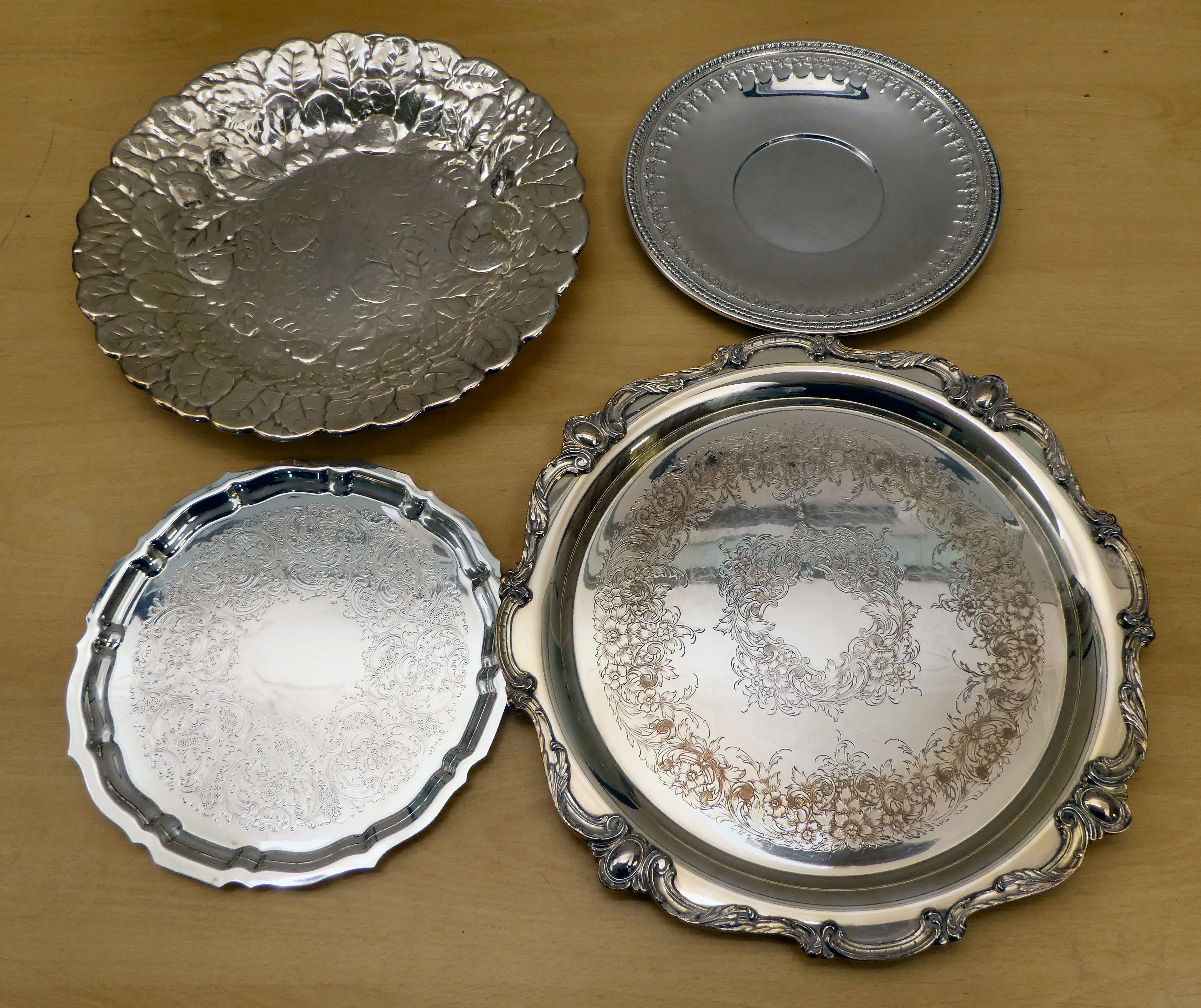 Silver plated tableware, mainly serving trays  largest 15" x 24" - Image 4 of 6