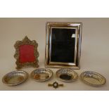 Silver collectables: to include photograph framed  stamped 925  4" x 5"