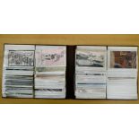 An album containing uncollated variously themed postcards