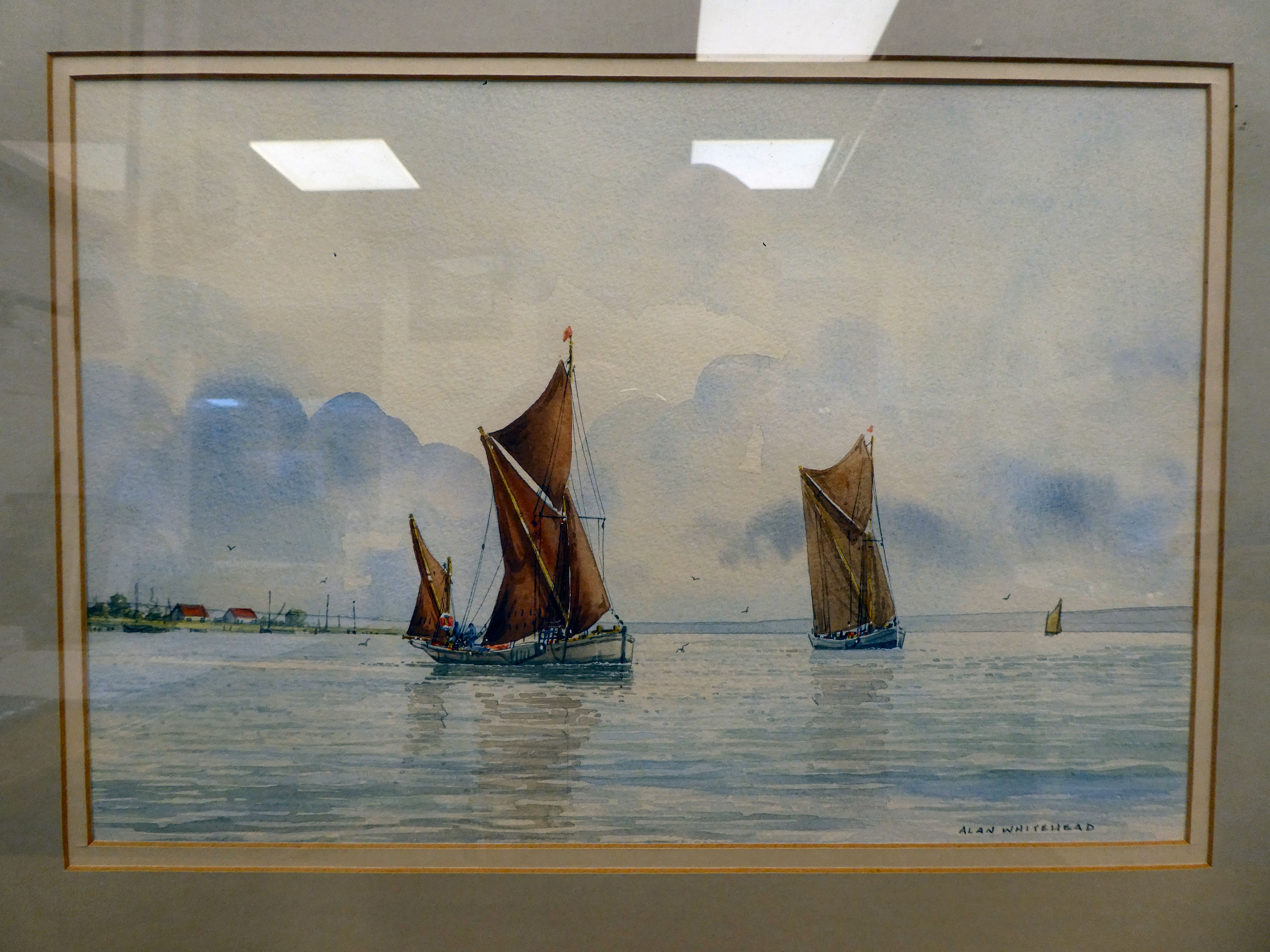 Alan Whitehead - 'Riverbank Moorings' and 'Cruising on the Blackwater'  two watercolours  bearing - Image 8 of 10