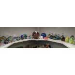 Glass paperweights: to include examples by Medina  various sizes