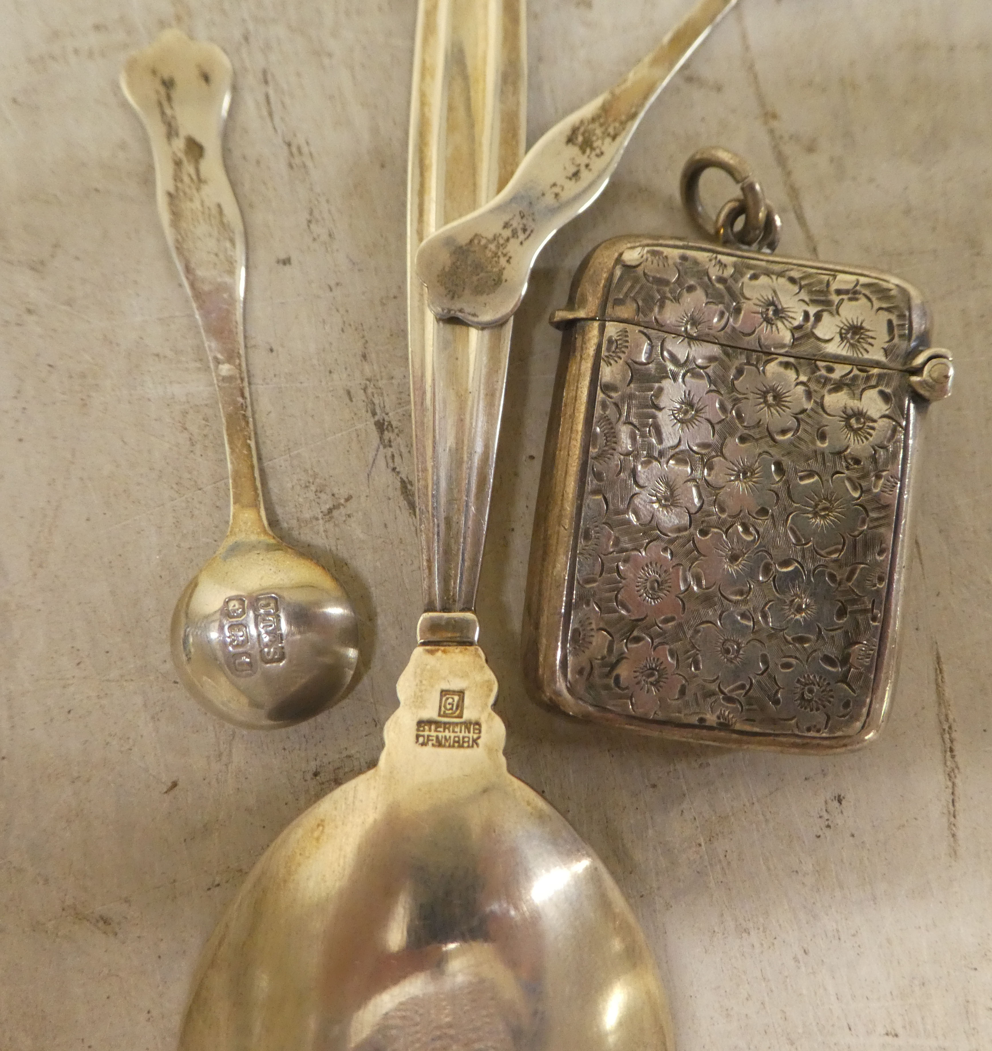 Silver collectables: to include a Georg Jensen serving spoon - Image 3 of 3