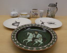 Mainly 20thC European ceramics: to include a Royal Copenhagen porcelain cup and saucer