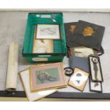 Mainly late 19th/early 20thC ephemera: to include an education entomology and horticulture print
