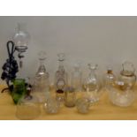 Glassware: to include decanters