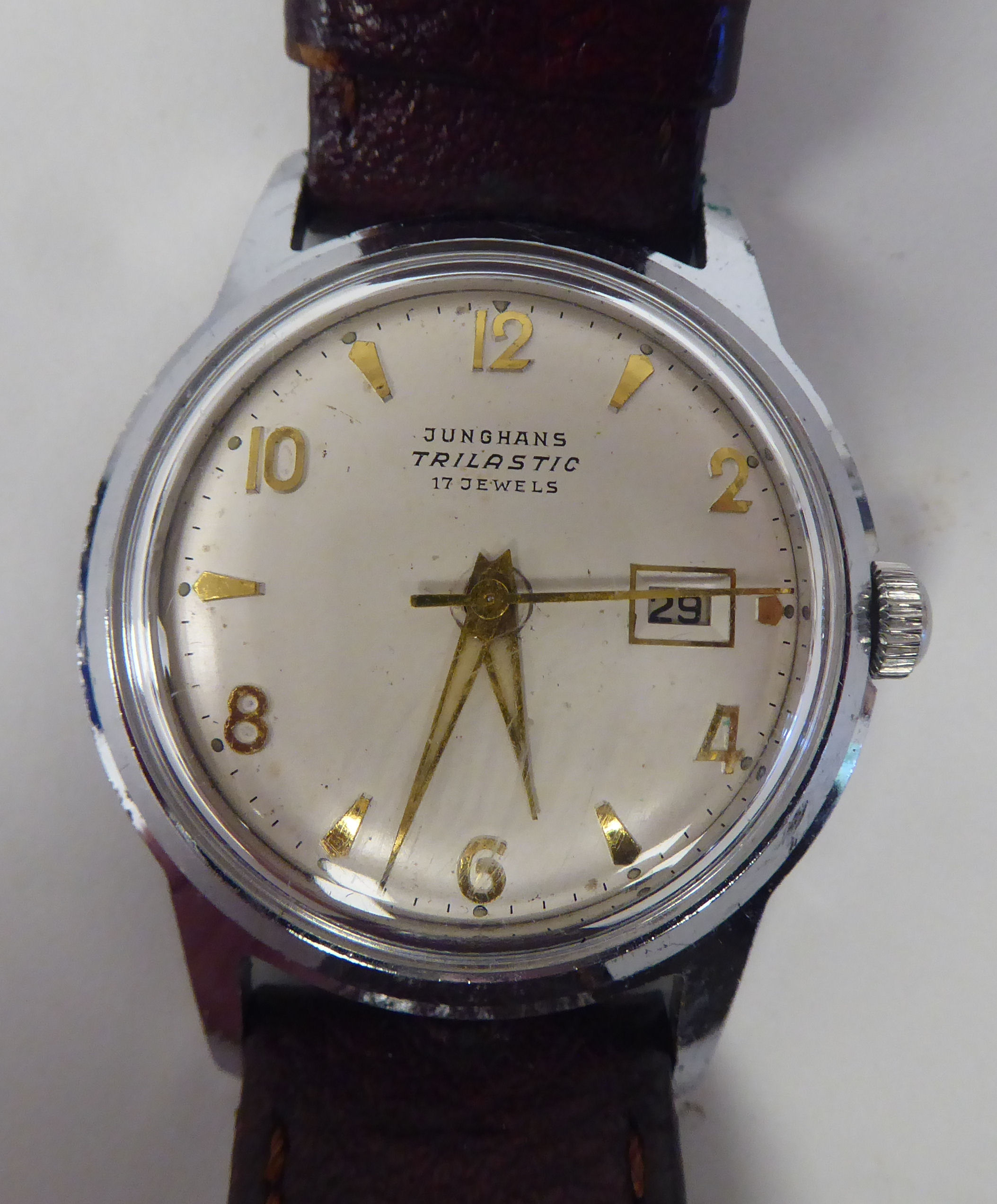 Three variously cased and strapped vintage wristwatches - Image 4 of 7