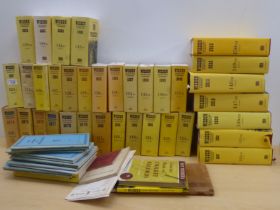 Books, mainly uncollated Wisden's Almanacs