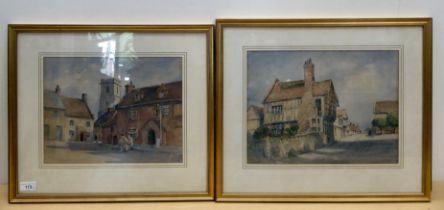 Lady Lucy Hume-Williams - 'Midhurst' and 'East Anglian Village Stud'  watercolour  bearing the