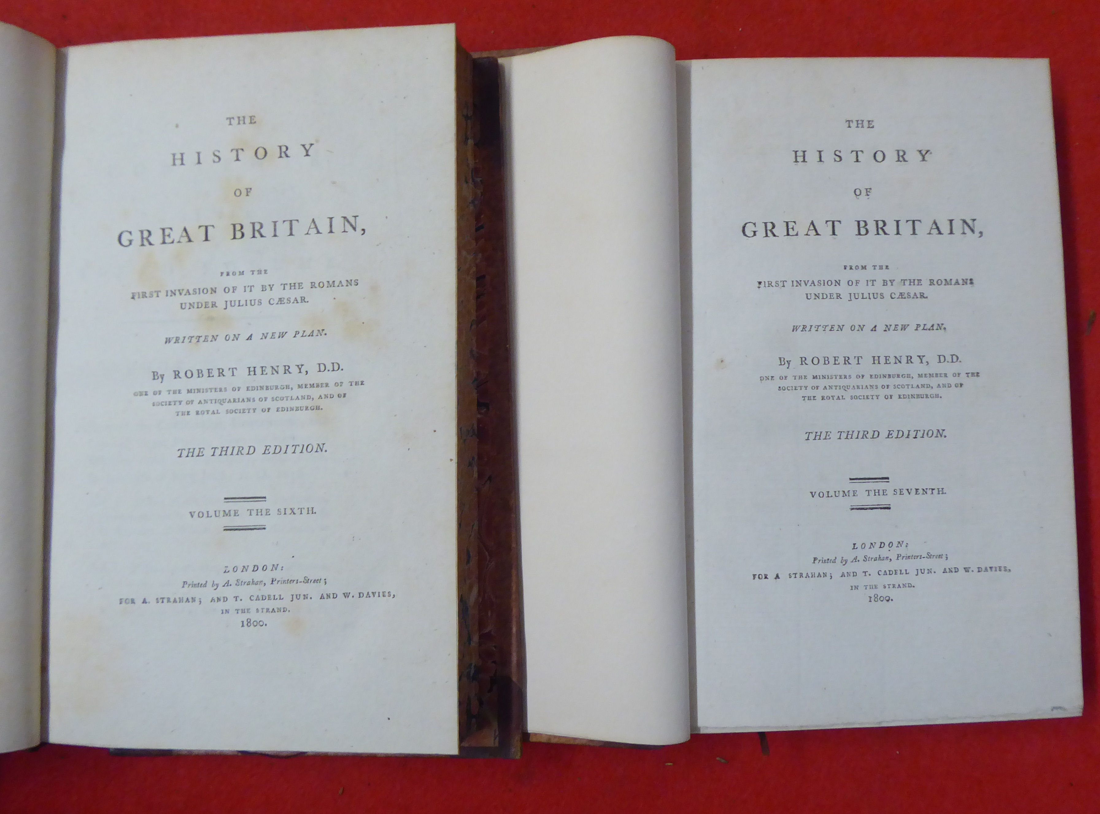 Books: 'History of Great Britain' by Robert Henry, third edition  dated 1800, in twelve volumes - Image 6 of 9