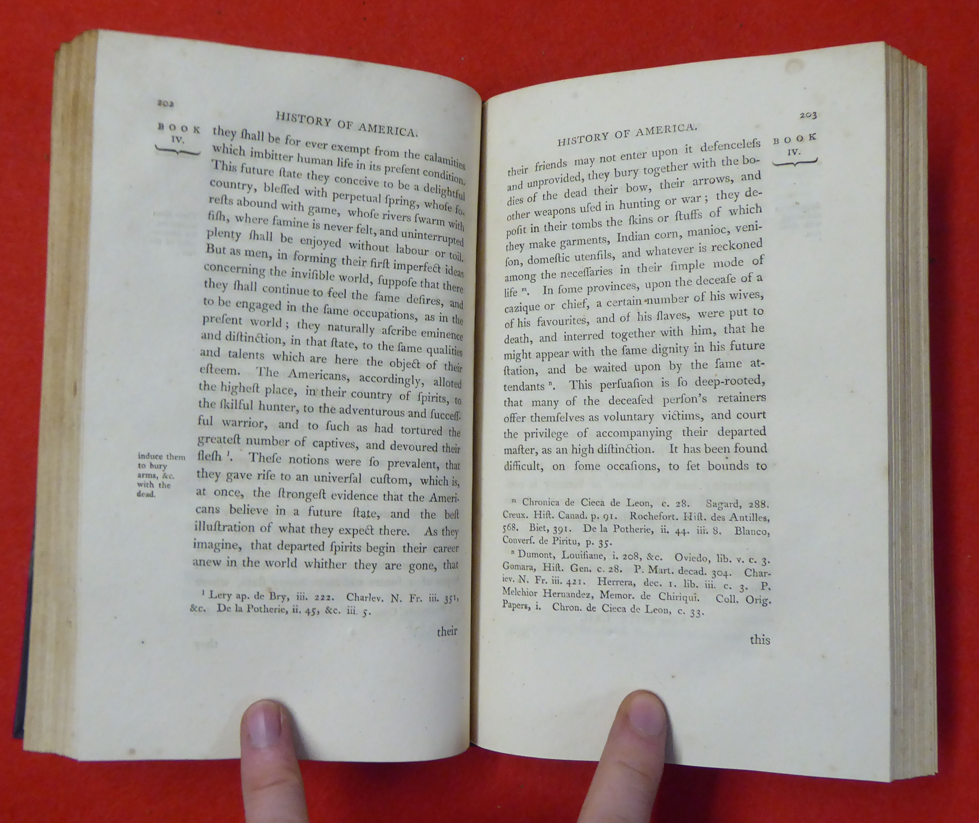 Books: 'The History of America' by William Robertson, eleventh edition  dated 1808, in four volumes - Image 6 of 10