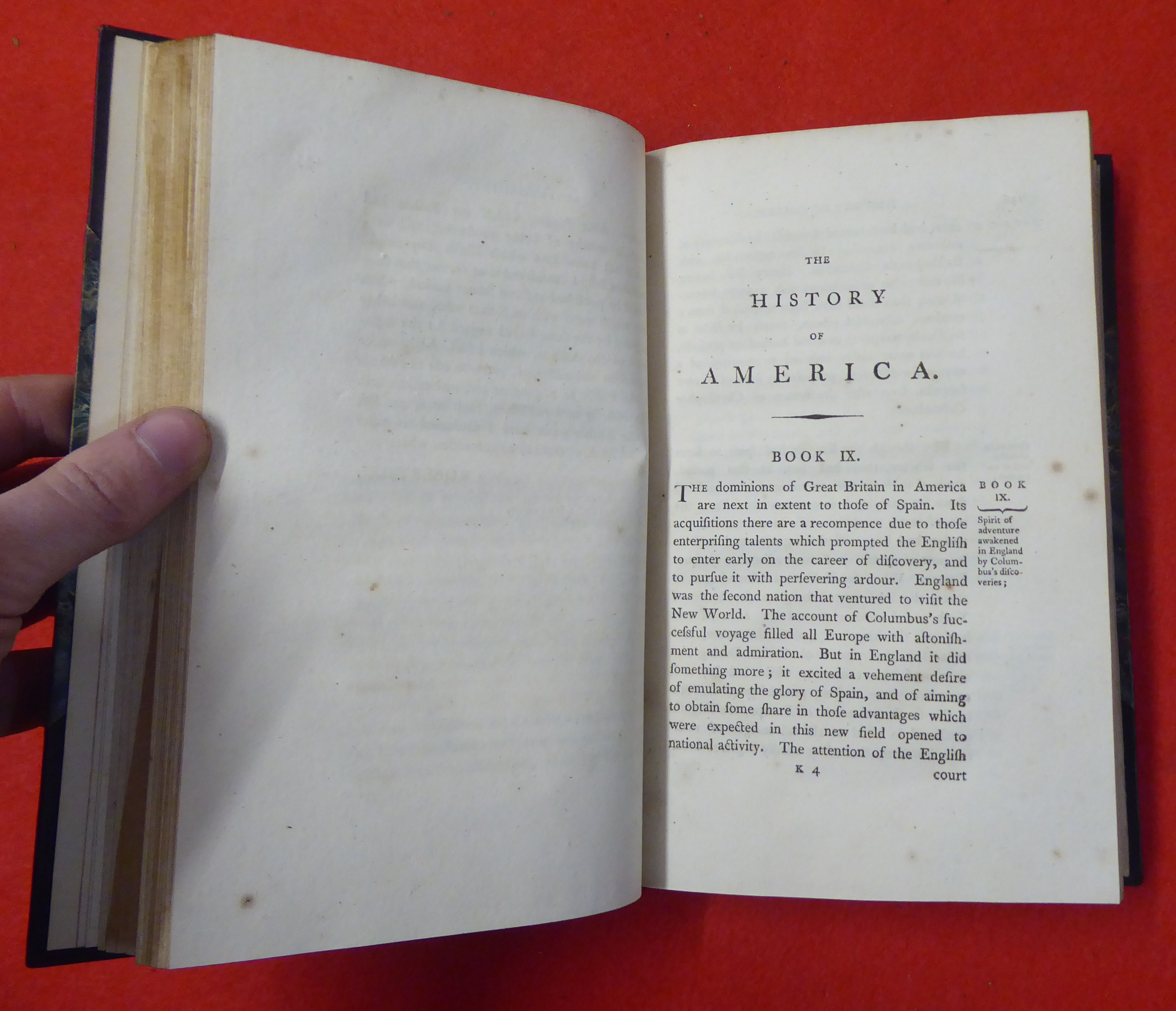 Books: 'The History of America' by William Robertson, eleventh edition  dated 1808, in four volumes - Image 10 of 10