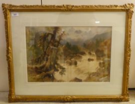 William Bennett - 'The Malaya Pass'  watercolour  bears a signature  13" x 19"  framed