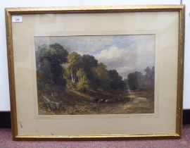 William Bennett - 'Near Sevenoaks'  watercolour  bears an indistinct signature & handwritten