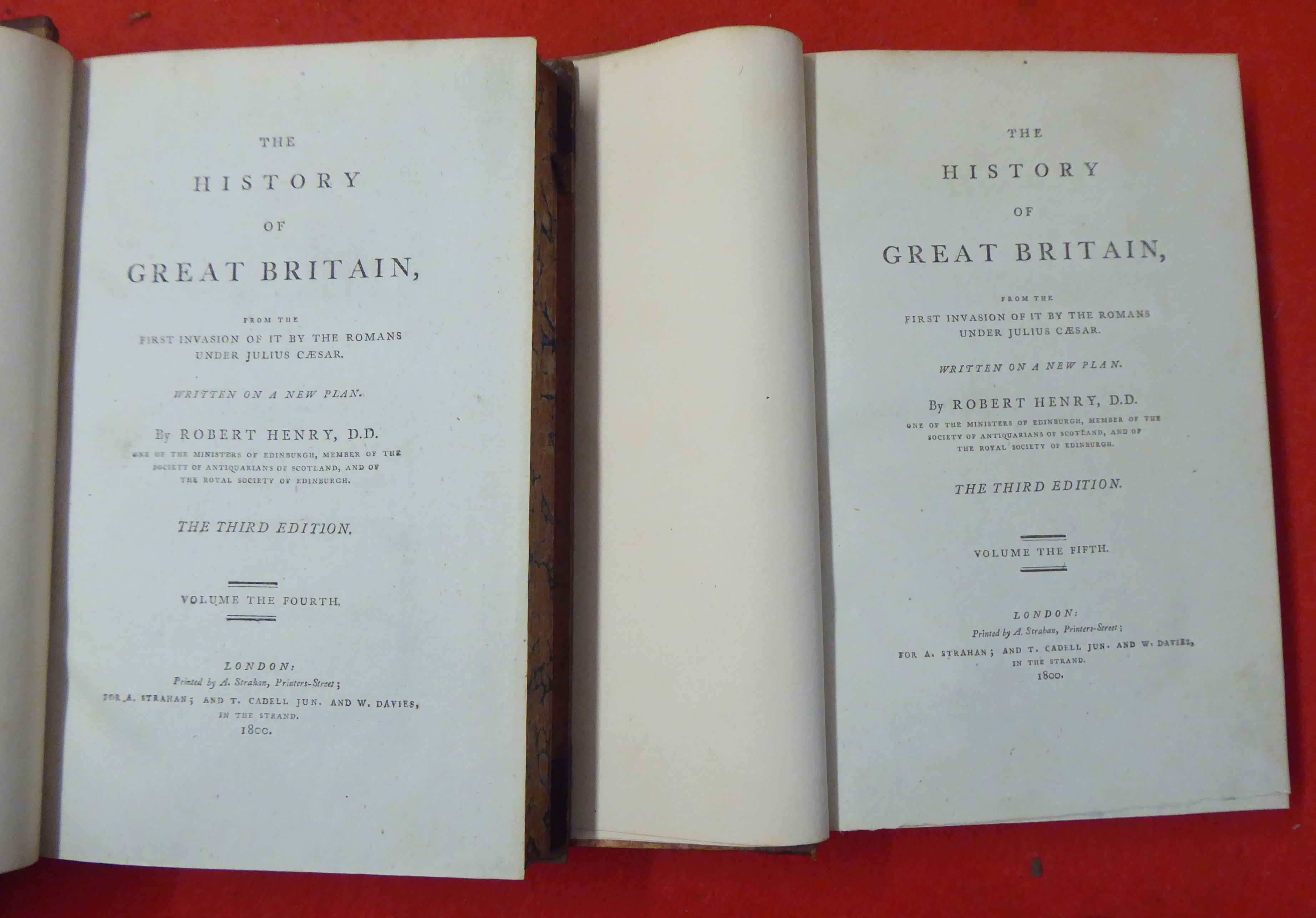 Books: 'History of Great Britain' by Robert Henry, third edition  dated 1800, in twelve volumes - Image 5 of 9