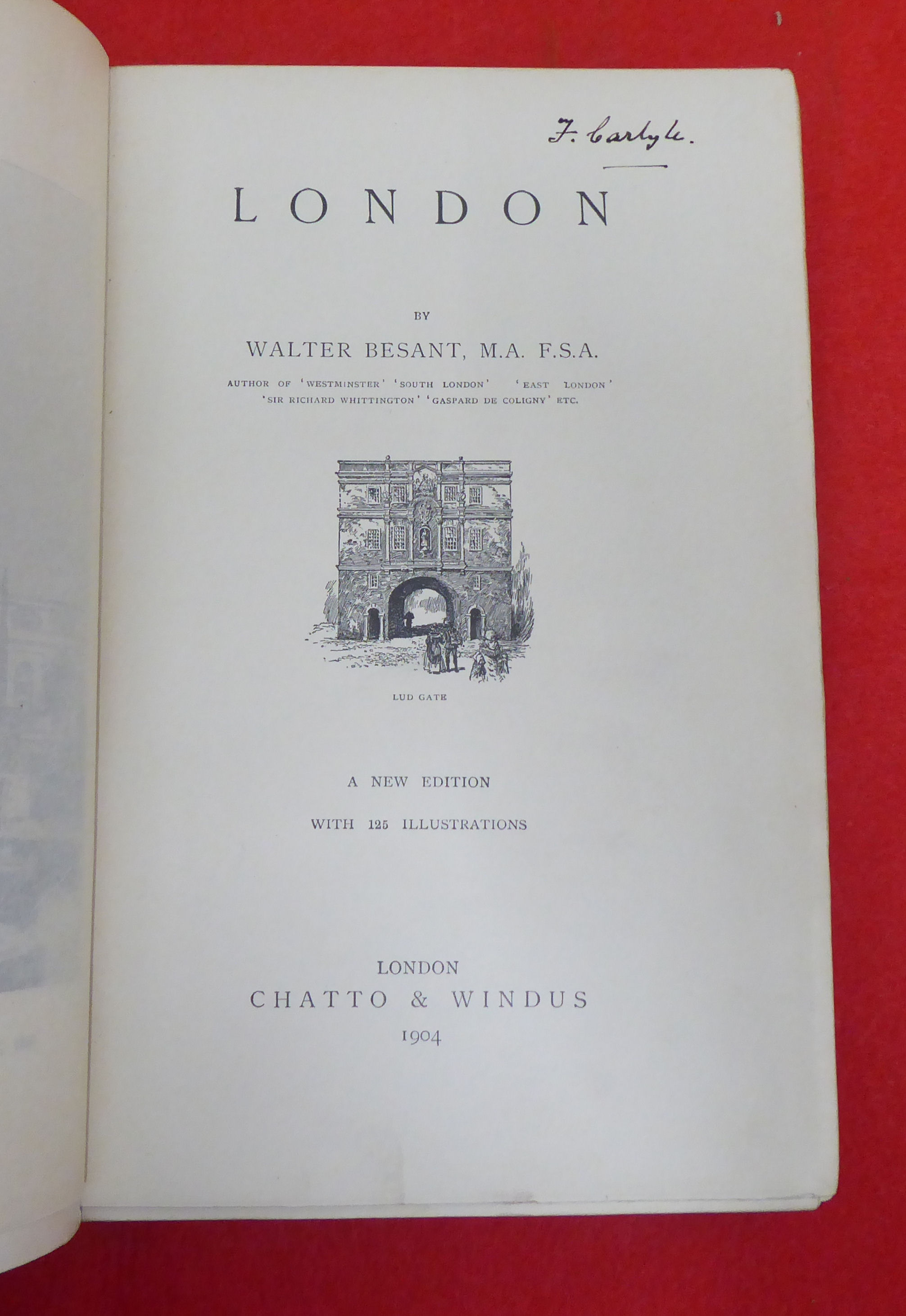 Books: 'London' by Walter Besant  New Edition  1904; 'Westminster'  1897; and 'South London'  1901 - Image 14 of 18